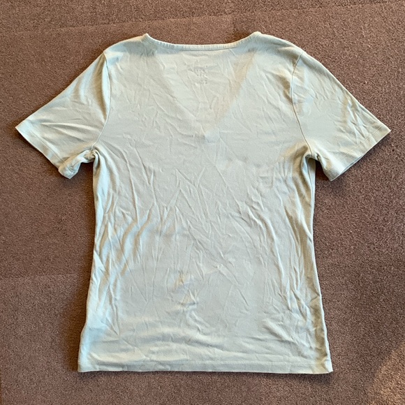 A New Day Mint V-Neck Top - Picture 2 of 4